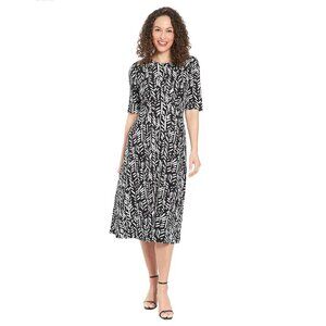 London Times Elbow Sleeve Midi Dress | Effortless Workday Polish | Size 6